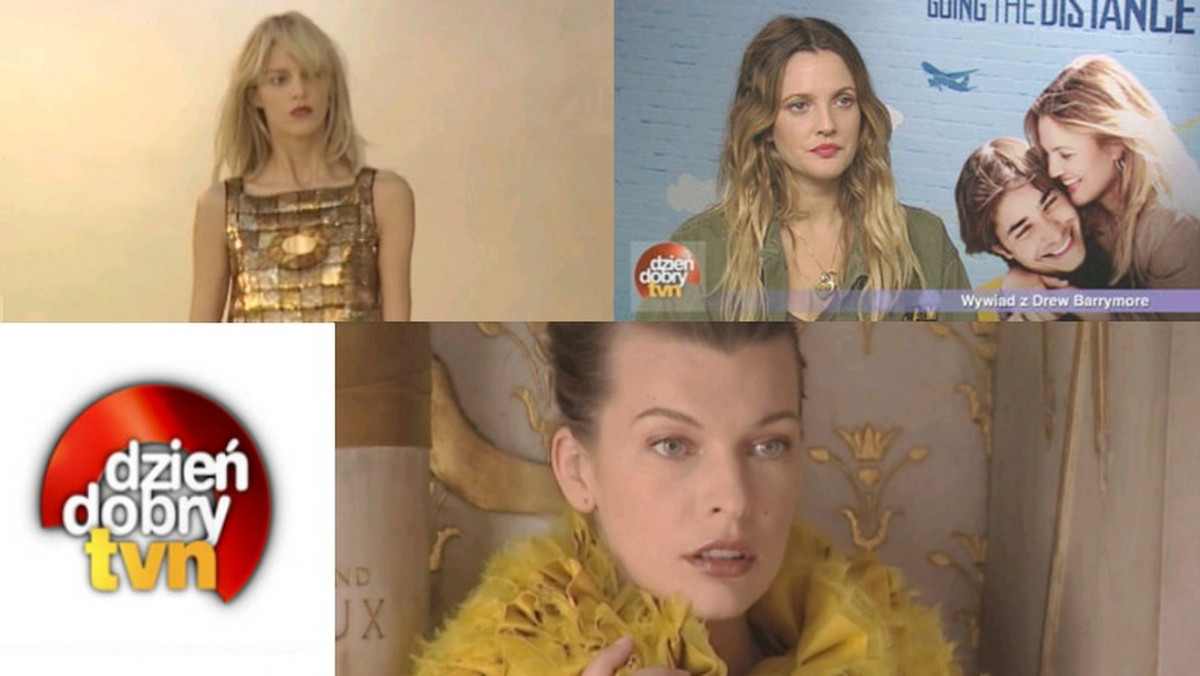 Tyszka fotografuje Millę Jovovich w brylantach, Wendzikowska przepytuje Drew Barrymore, a Anja Rubik prezentuje Chanel w Paryżu. Zobacz, co jeszcze w weekendowym wydaniu DDTVN.
