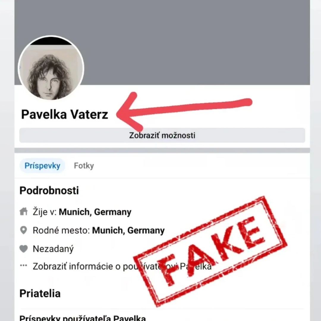Slovenský spevák Peter Nagy opäť varoval svojich fanúšikov pred podvodnými profilmi na sociálnych sieťach.