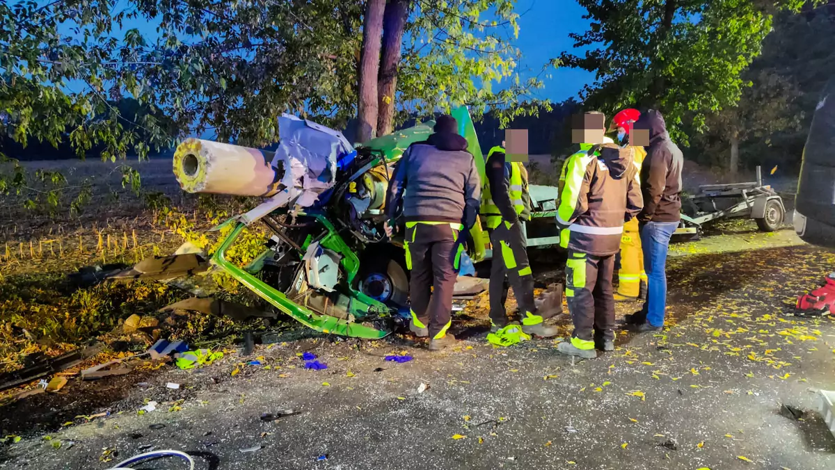 Tragiczny wypadek lawety w okolicach Chrząstowa