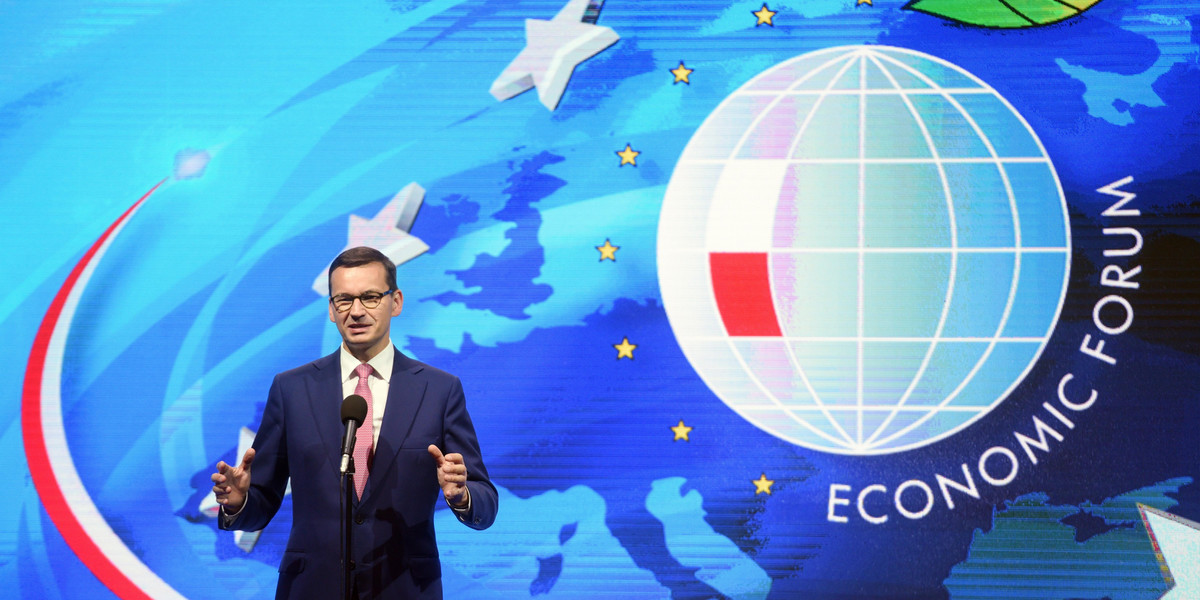 Premier Mateusz Morawiecki na Forum w ekonomicznym w Krynicy 2018