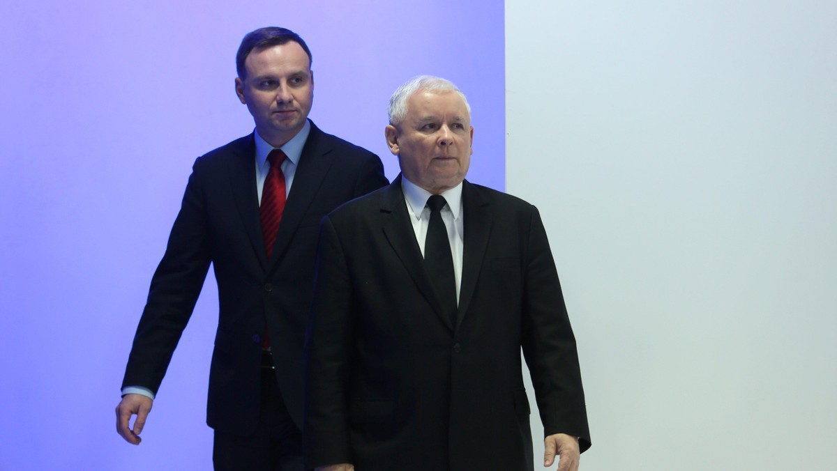 Jarosław Kaczyński Andrzej Duda polityka Prawo i Sprawiedliwość PiS