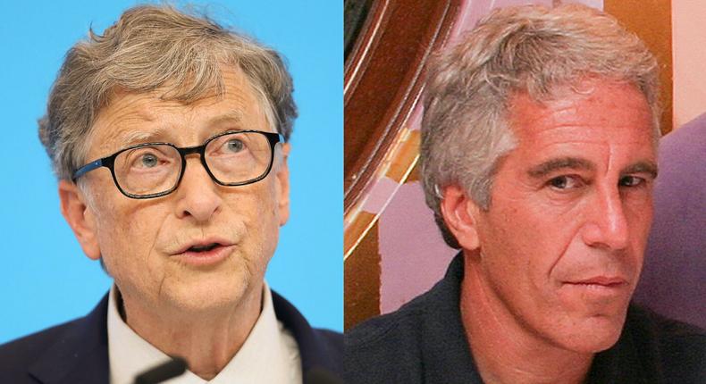 Jeffrey Epstein, right, reportedly used knowledge of Bill Gates' affair to get him to join a failed charitable fund.Lintao Zhang/Getty Images/Rick Friedman/Corbis via Getty Images/Insider