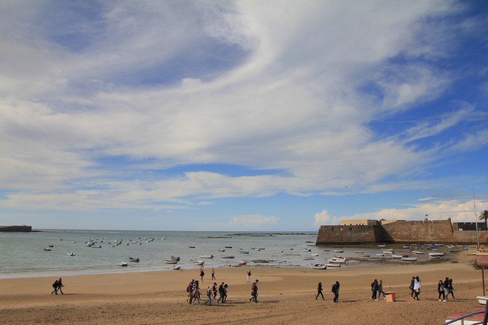 Plaża La Caleta w Kadyksie