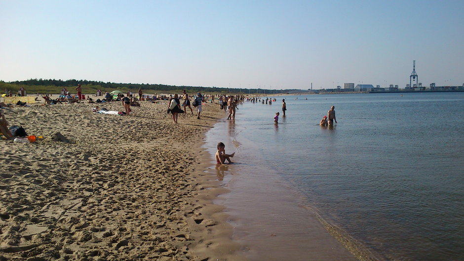 Plaża na Stogach w Gdańsku, fot. archiwalna