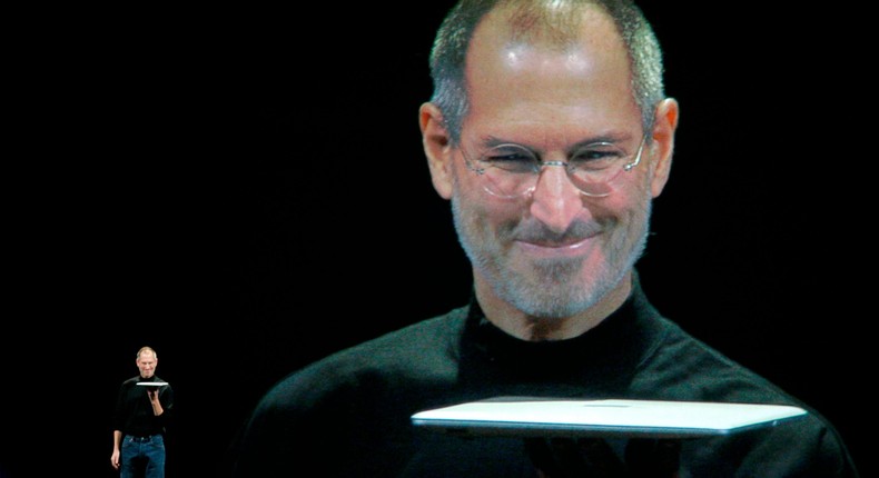 Steve Jobs introduced the MacBook Air in 2008.AP