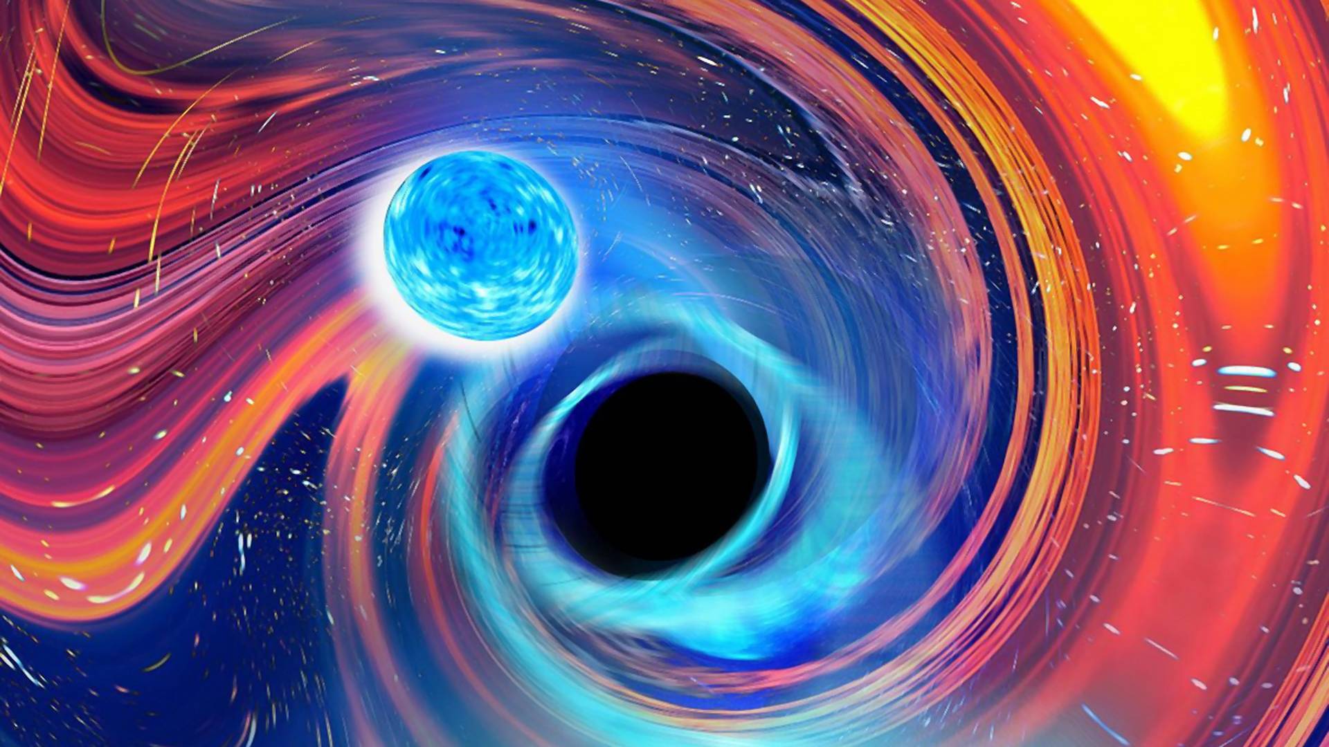 Wykryli, jak czarne dziury połknęły gwiazdy neutronowe. Pierwsze takie odkrycie w historii