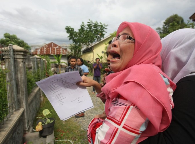 Ucieczka przed tsunami w Indonezji