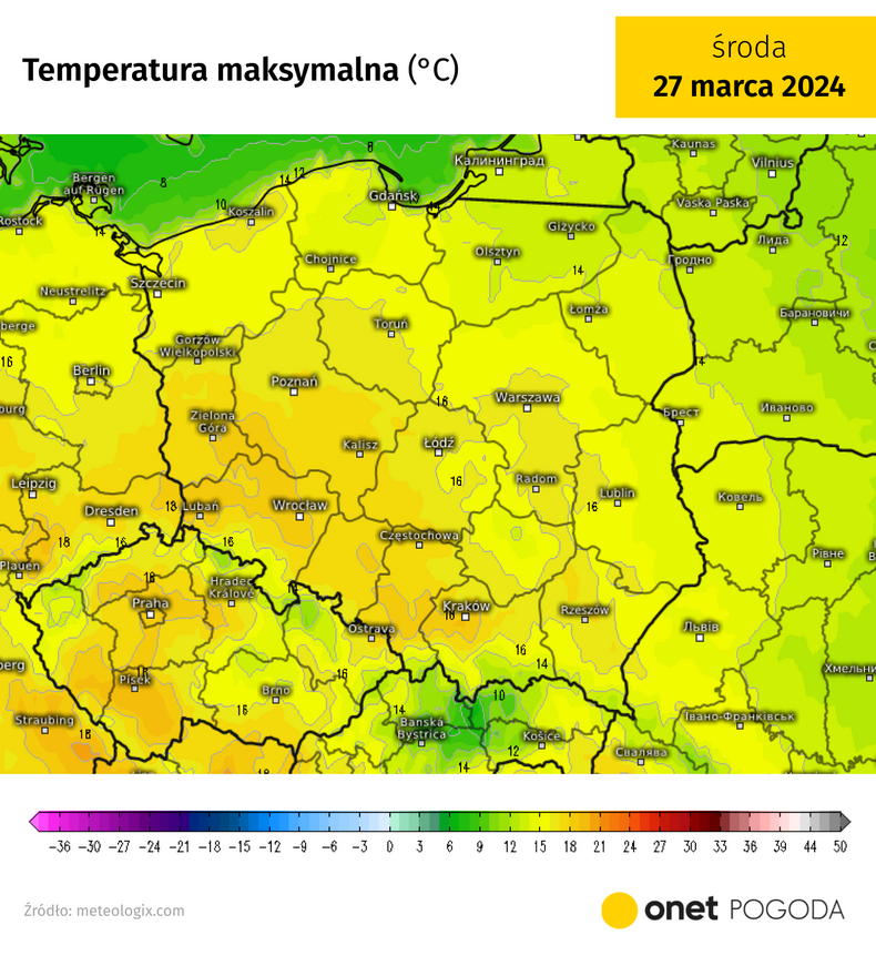 Najcieplej będzie na zachodzie i południu