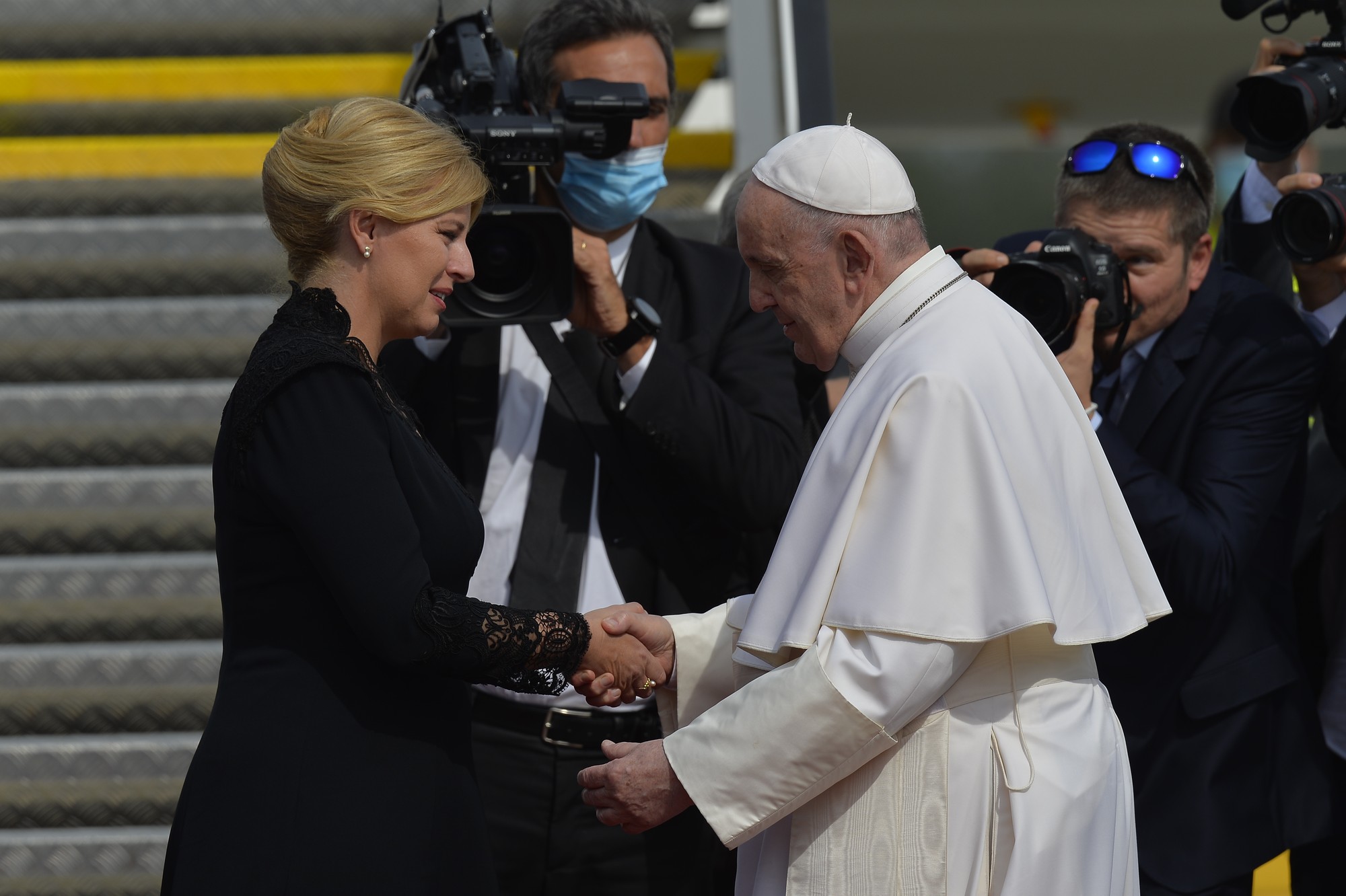 Bývalá prezidentka SR Zuzana Čaputová a pápež František.