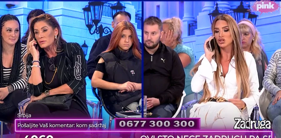 Ana Ćurčić i Aleksandra Nikolić, haos u studiju