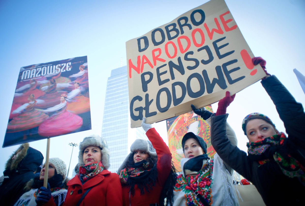 Protest zespołu Mazowsze