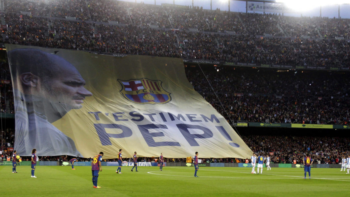 Josep Guardiola oficjalnie pożegnał się z Camp Nou. Szkoleniowiec ostatni raz prowadził Barcelonę na własnym stadionie. Jego odejście uświetnili piłkarze, wygrywając derbowy pojedynek z Espanyolem Barcelona 4:0 (1:0). Wszystkie gole zdobył Lionel Messi, dokonując "kosmicznego" wyczynu - strzelił w lidze w tym sezonie już 50 goli! W tym samym czasie Real Madryt dzięki bramkom w samej końcówce wygrał z Granadą 2:1 (0:1).