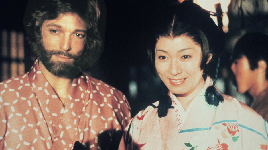 Richard Chamberlain i Yoko Shimada na planie "Szoguna"