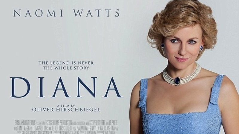 Naomi Watts na plakacie filmu 'Diana'