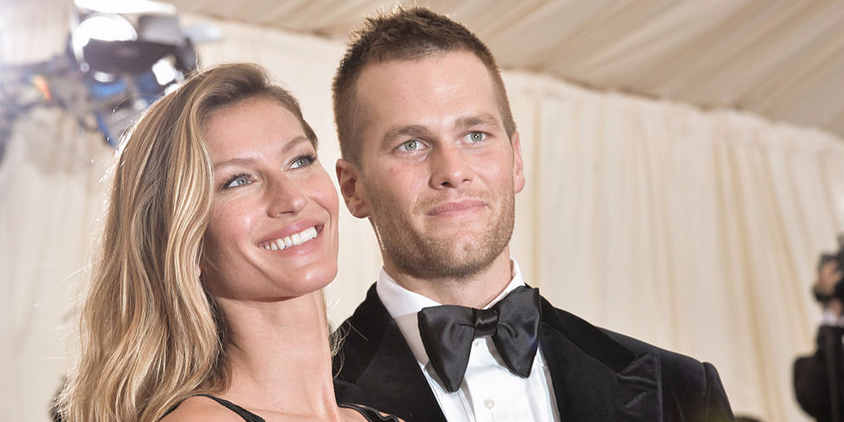 Gisele Bündchen with her husband, Tom Brady of the New England Patriots.