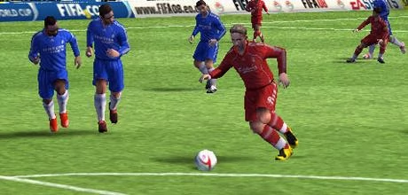 Screen z gry "FIFA 08" (wersja na PSP)