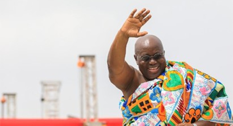 Buhari at the inauguration ceremony of President Nana Akufo-Addo of Ghana 