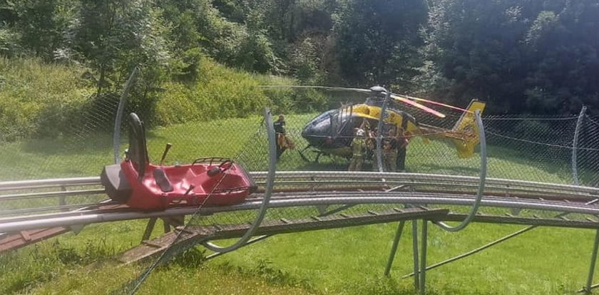 9-latkowie wypadli ze zjeżdżalni, na miejscu lądował śmigłowiec LPR. Koszmar w Górze św. Anny