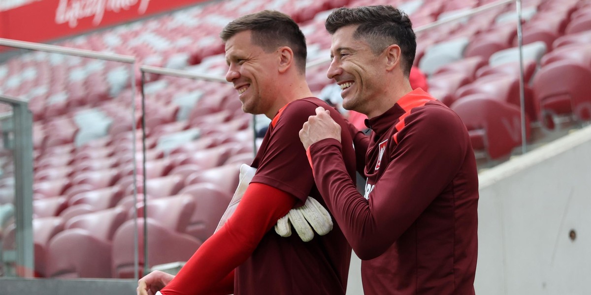 Robert Lewandowski i Wojciech Szczęsny.