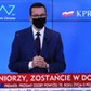 Premier Mateusz Morawiecki podczas konferencji prasowej ws epidemii koronawirusa.