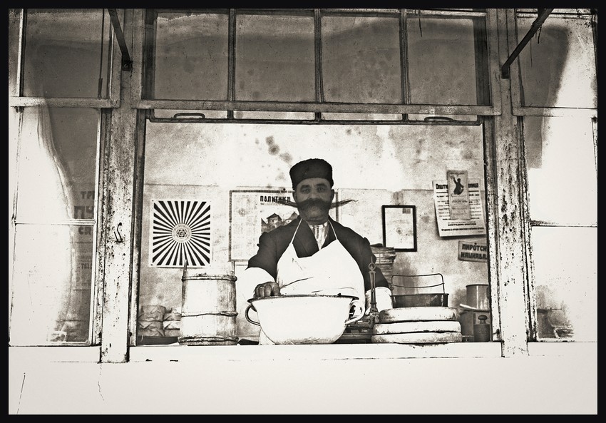 Svetozar Grdijan, Prodavac sira na jednoj beogradskoj pijaci, Borba Fotodokumentacija