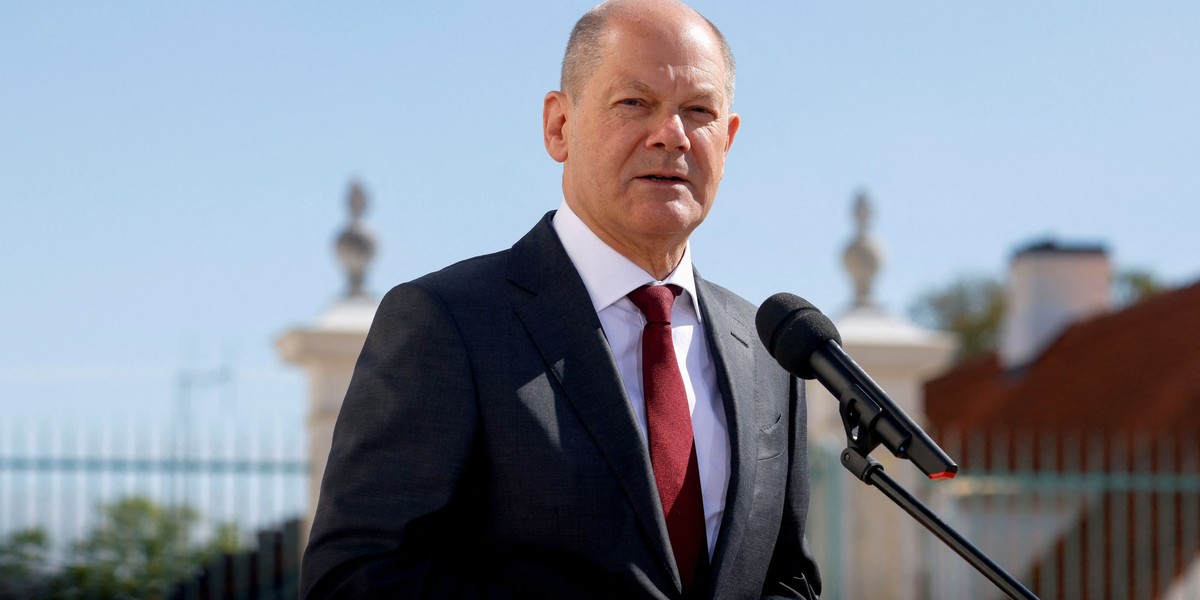 Kanclerz Niemiec Olaf Scholz. 