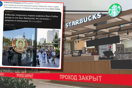 Podróbka Starbucksa w Rosji. Syrena z kokosznikiem na głowie