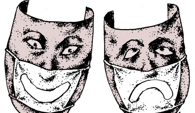 masks with masks autor ilustracije Jugoslav Vlahovic