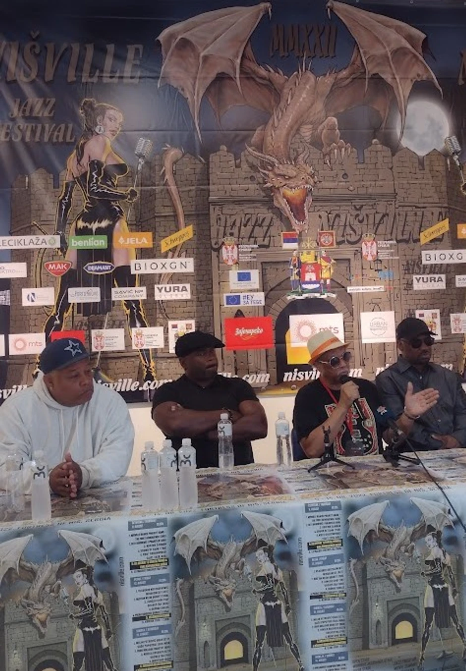 Članovi grupe Al McKays Earth wind and fire expirience na Nišvilu