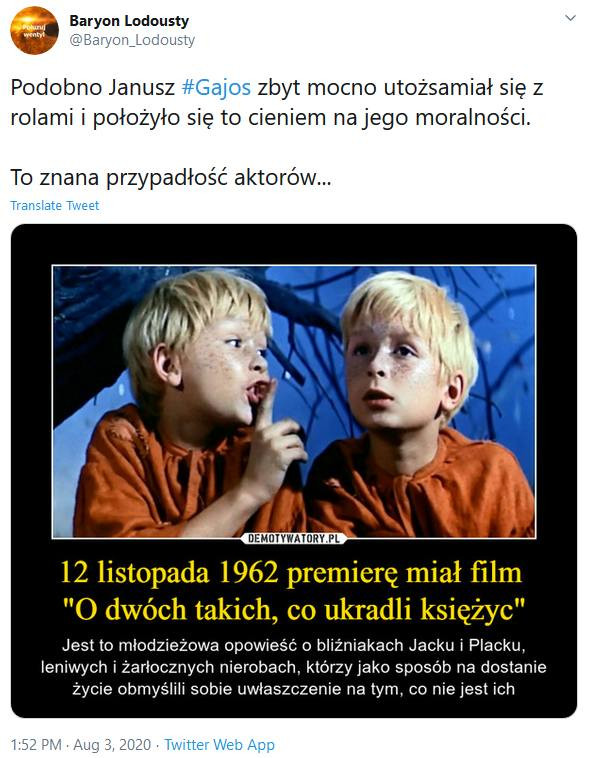 Janusz Gajos bohaterem memów