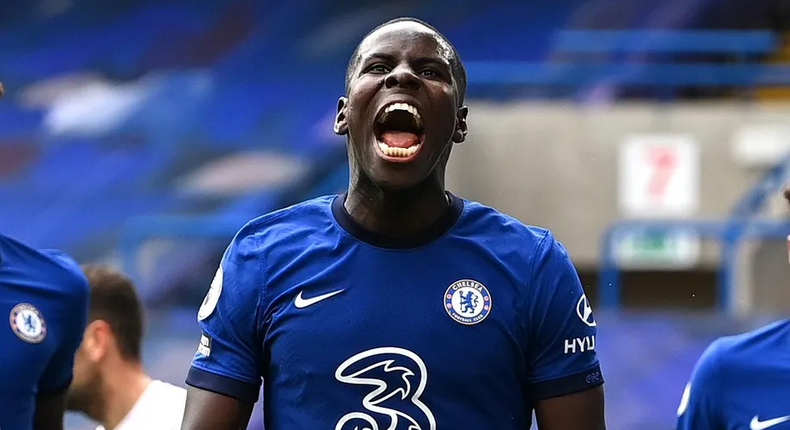 Le défenseur central de Chelsea Kurt Zouma