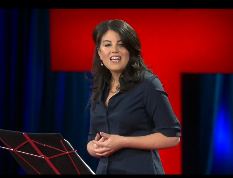 Monica Lewinsky na konferencji TED2015 w Vancouver, fot. screen z huffingtonpost.com