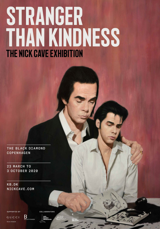 "The Nick Cave Exhibition - Stranger Than Kindness". Plakat wystawy