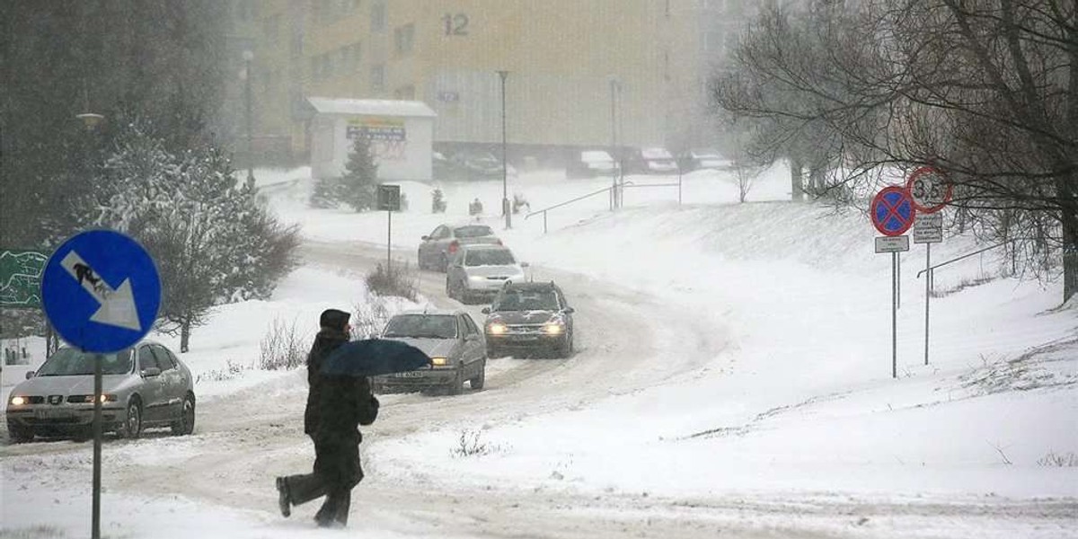 snieg, zima, paraliż