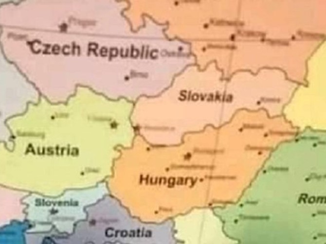 Danci razbesneli Srbe, evo kako su nazvali našu zemlju na karti Evrope