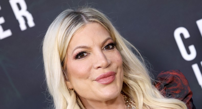 Tori Spelling has the ultimate parenting hack for back-to-school season.David Livingston