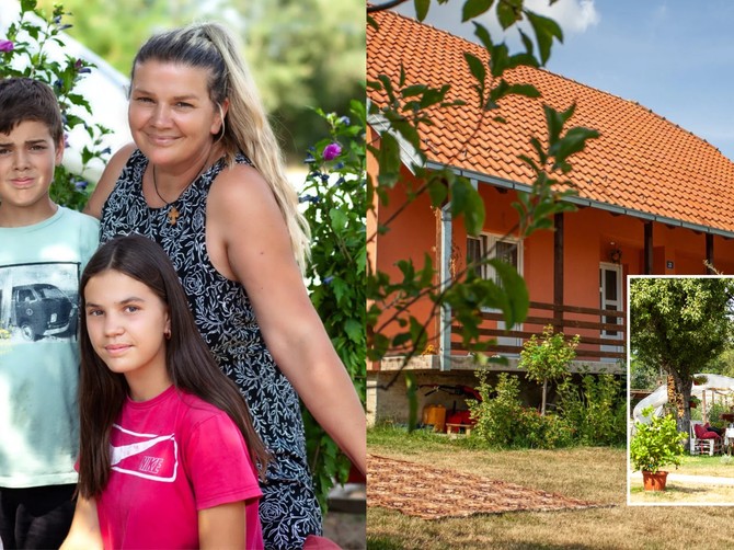 Dragica Marković sa sinom i ćerkom