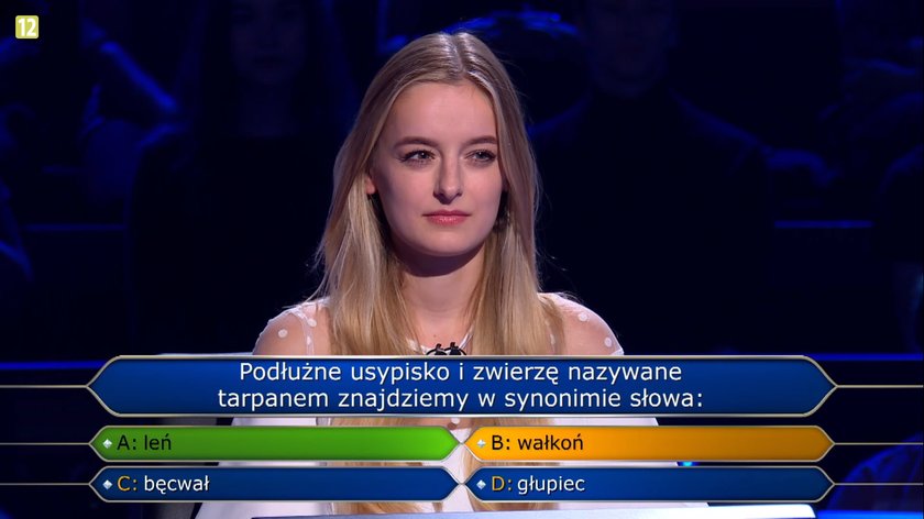 Martyna odpadła na pytaniu za 10 tys