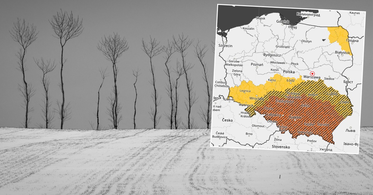 Słońce uciekło, a niebo sypnie śniegiem. Niebezpieczna gołoledź w wielu regionach. Gdzie jest najgorzej?