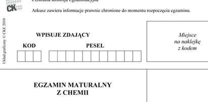 Matura 2013: Egzamin z chemii! Arkusze pytań