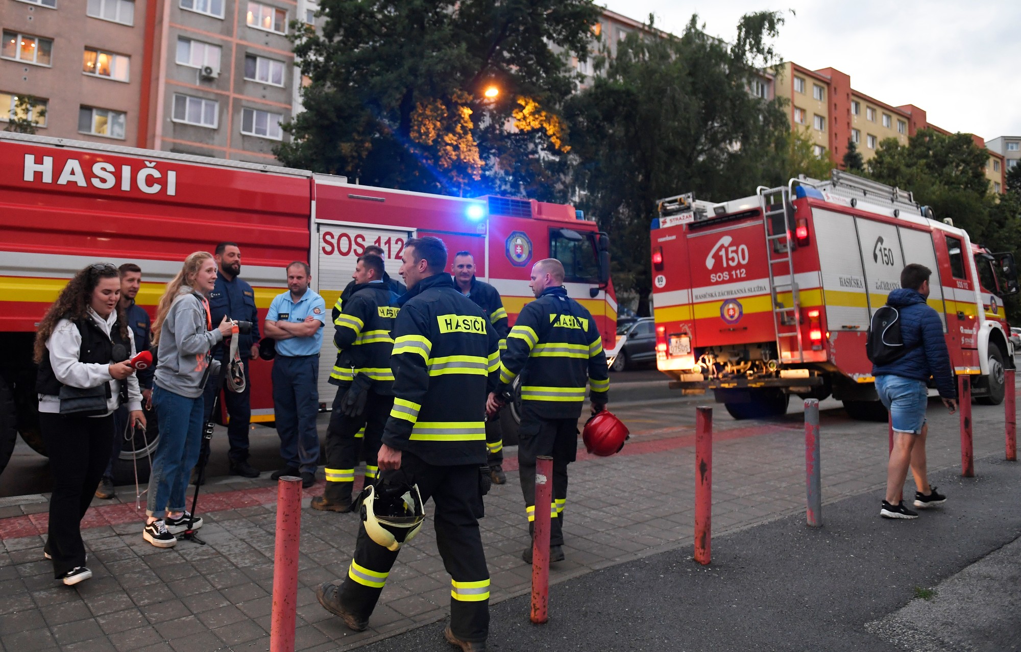 Zásah hasičov v Detskej fakultnej nemocnici v Košiciach.