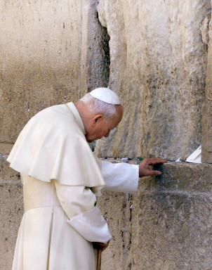 JERUSALEM-POPE-WAILLING WALL