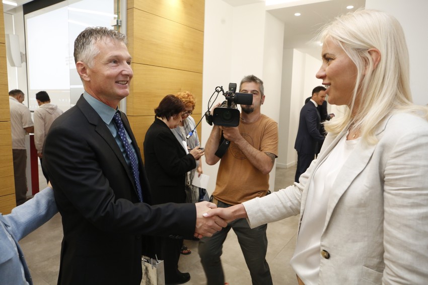 Predsednik Izvršnog odbora "3 Bank" Vladimir Vukotić i Tijana Bajović, komercijalni direktor, Ringier