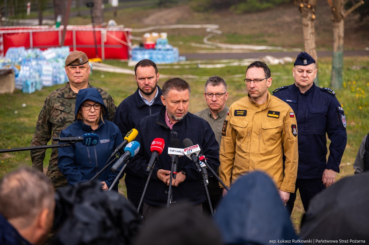 Pożar w Puszczy Solskiej. Konferencja zamieniła się w ostrą kłótnię
