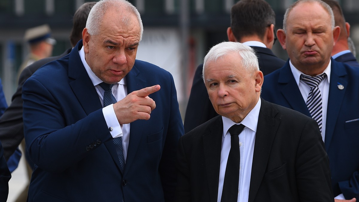 Jacek Sasin i Jarosław Kaczyński