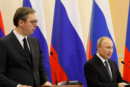 Aleksandar Vučić i Władimir Putin