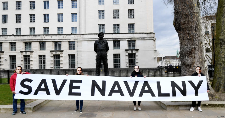 Pristalice Navaljnog u Londonu