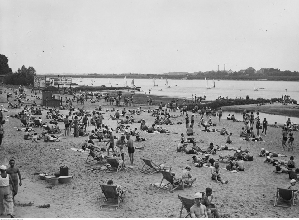 Warszawa Plaża Braci Kozłowskich, 1936