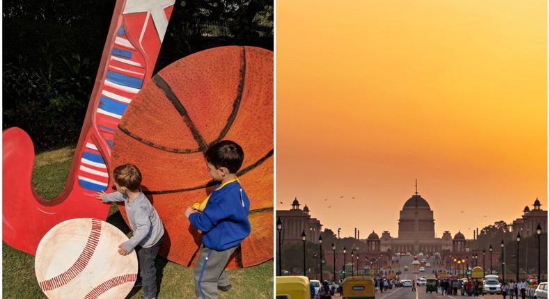 The author grew up attending school in Ohio; now her kids attend school in New Delhi.Courtesy of the author