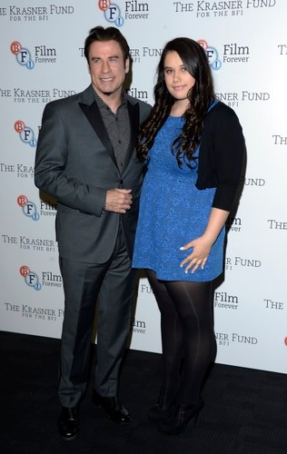 John Travolta z córką Ellą Bleu